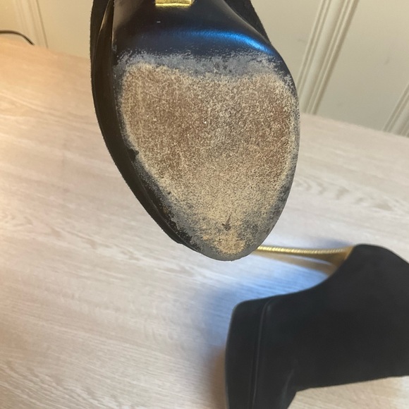 Vintage Louis Vuitton Suede Peep Toe pumps - Picture 7 of 8